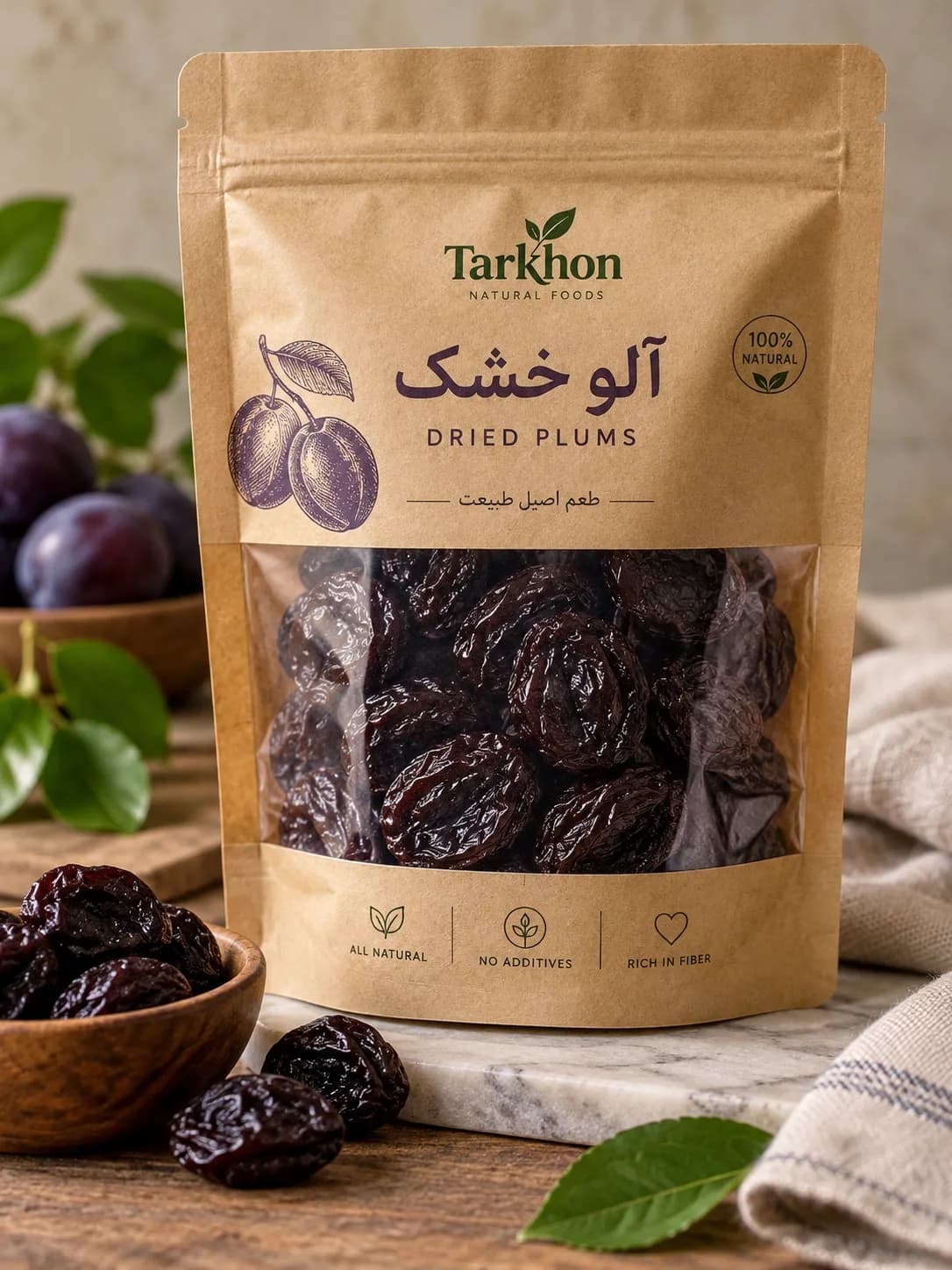 خرید آلو خشک ترخون | طبیعی، ملس و باکیفیت