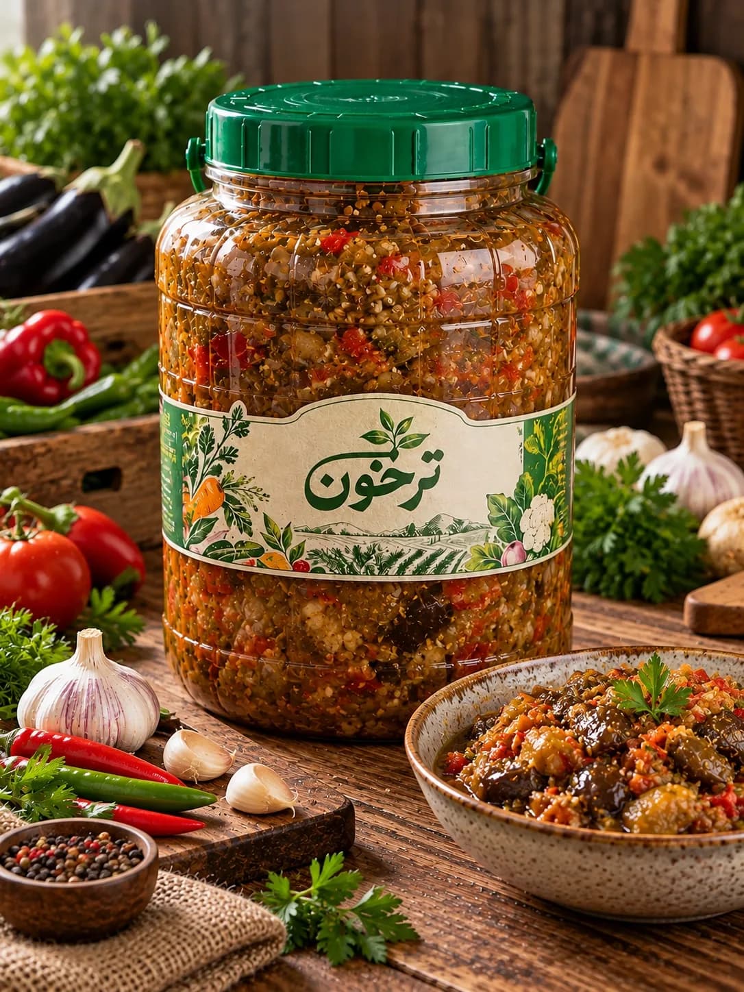خرید ترشی لیته خانگی ترخون | خوش‌طعم، معطر و تهیه‌شده از سبزیجات تازه و مرغوب
