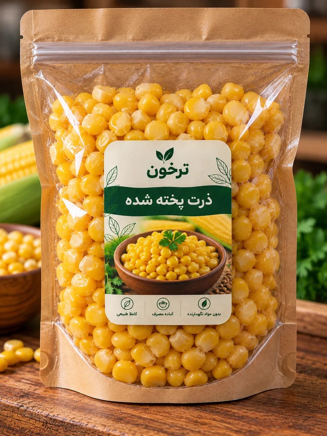 خرید ذرت شیرین پخته‌شده ترخون | تازه، خوش‌طعم و آماده مصرف