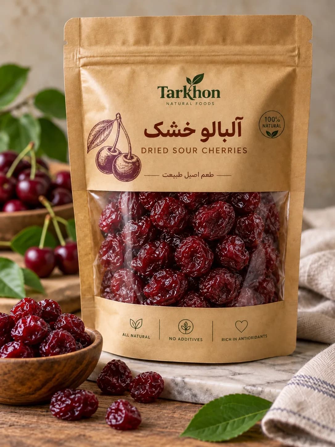 خرید آلبالو خشک ترخون | ترش، خوش‌طعم و باکیفیت