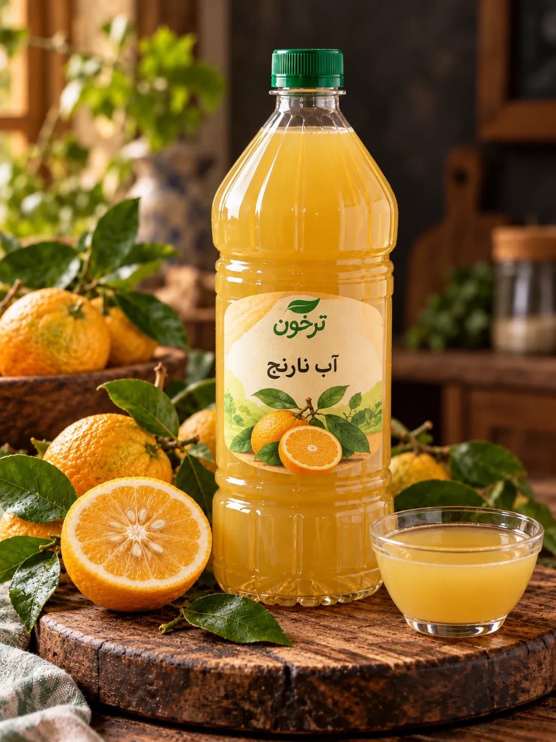 خرید آب نارنج طبیعی و خالص ترخون | تهیه‌شده از نارنج تازه