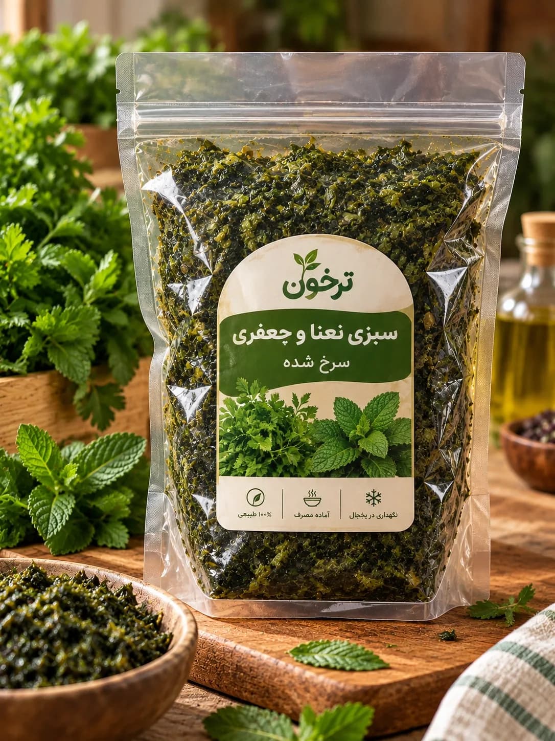 خرید نعنا و جعفری سرخ‌شده ترخون | تازه، خوش‌عطر و آماده پخت انواع غذاهای خانگی